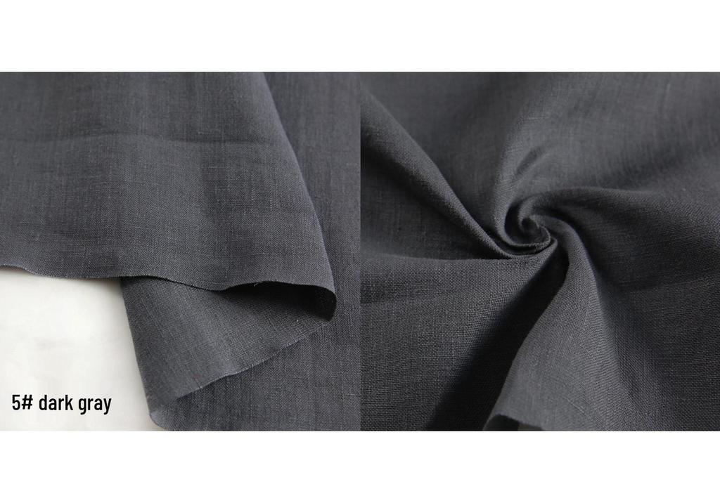 High-Quality Sand Washed Linen-Cotton Fabric for Summer Dresses & Pants