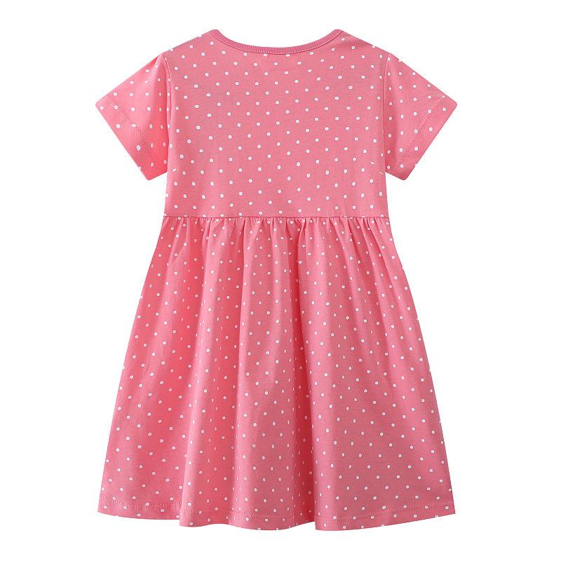 New Summer European Style Girls' Cartoon Princess Dress with Embroidery