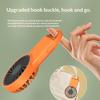 Rechargeable Mini Handheld Fan Strong Airflow Built In Hook Perfect For Office Home Outdoor Travel Use