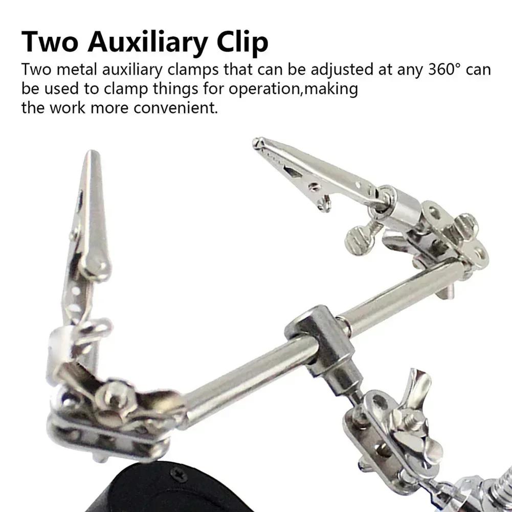 1PCS Adjustable Helping Hands Soldering Station, Portable Soldering Iron Station For A Variety Of Tasks, Including Soldering PCB