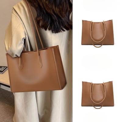 Neue Damen Tasche Tragetasche Echtes Leder Große Kapazität Ein Schultertasche Pendler Tasche Handtasche