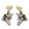 6Pieces Guitar Headstock Pegs Metal Guitar Head Knobs Metal Texture Locking Tuners for Optimal Sound Enhancement