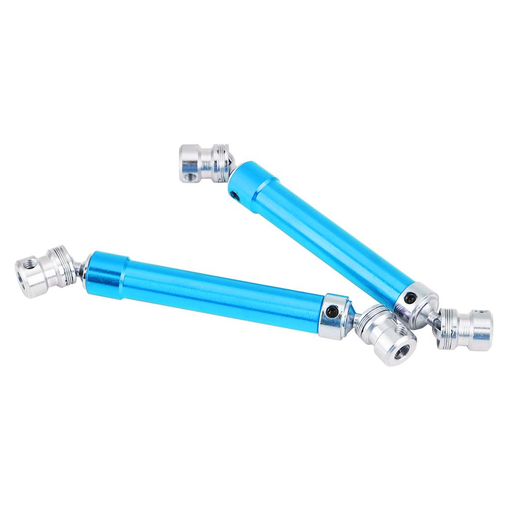 2pcs Universal Drive Joint Shaft CVD RC Parts for Axial Wraith AX90056 1 10 R C Car (Blue)