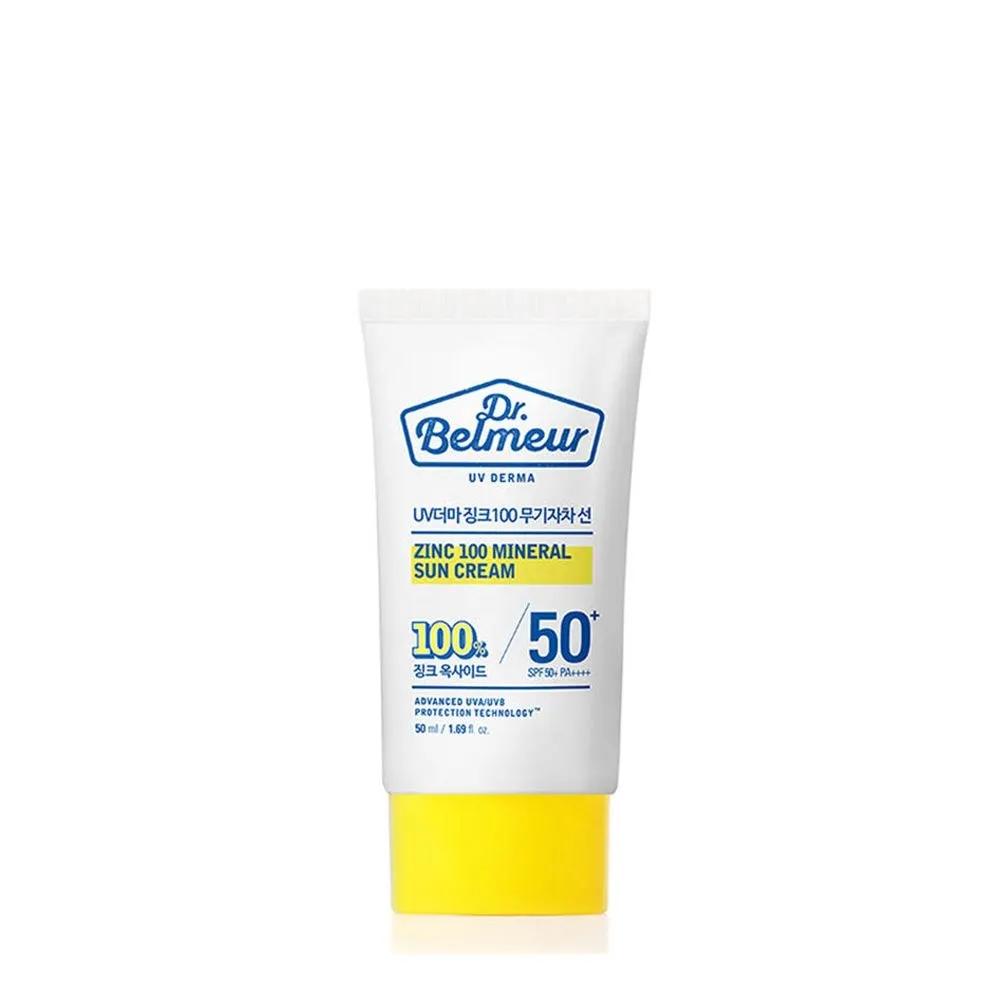 The Face Shop DR.BELMEUR UV Derma Zinc 100 Mineral Sunscreen 50mL (SPF50+ PA++++)