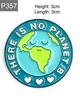 New Enamel Pin World Earth Love No Planet B Metal Connector Gift Birthday 1pc
