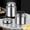 Moisture-Proof Stainless Steel Tea Jar 800/1000/1500/2000ML Jar Container  Coffee Shop