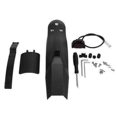 ZHIKAN Scooter Tire Rear Mudguard Taillight Kit with License Plate Holder for Xiaomi M365