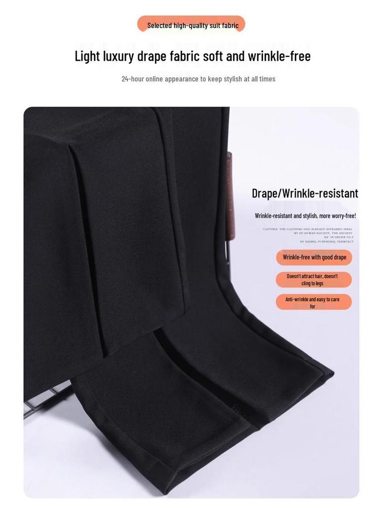 2024 Herbst Damen High-Waist Micro Flare Weitbein Schlitz Anzughose - Vielseitig, Schlankmachend, Lässige Hose