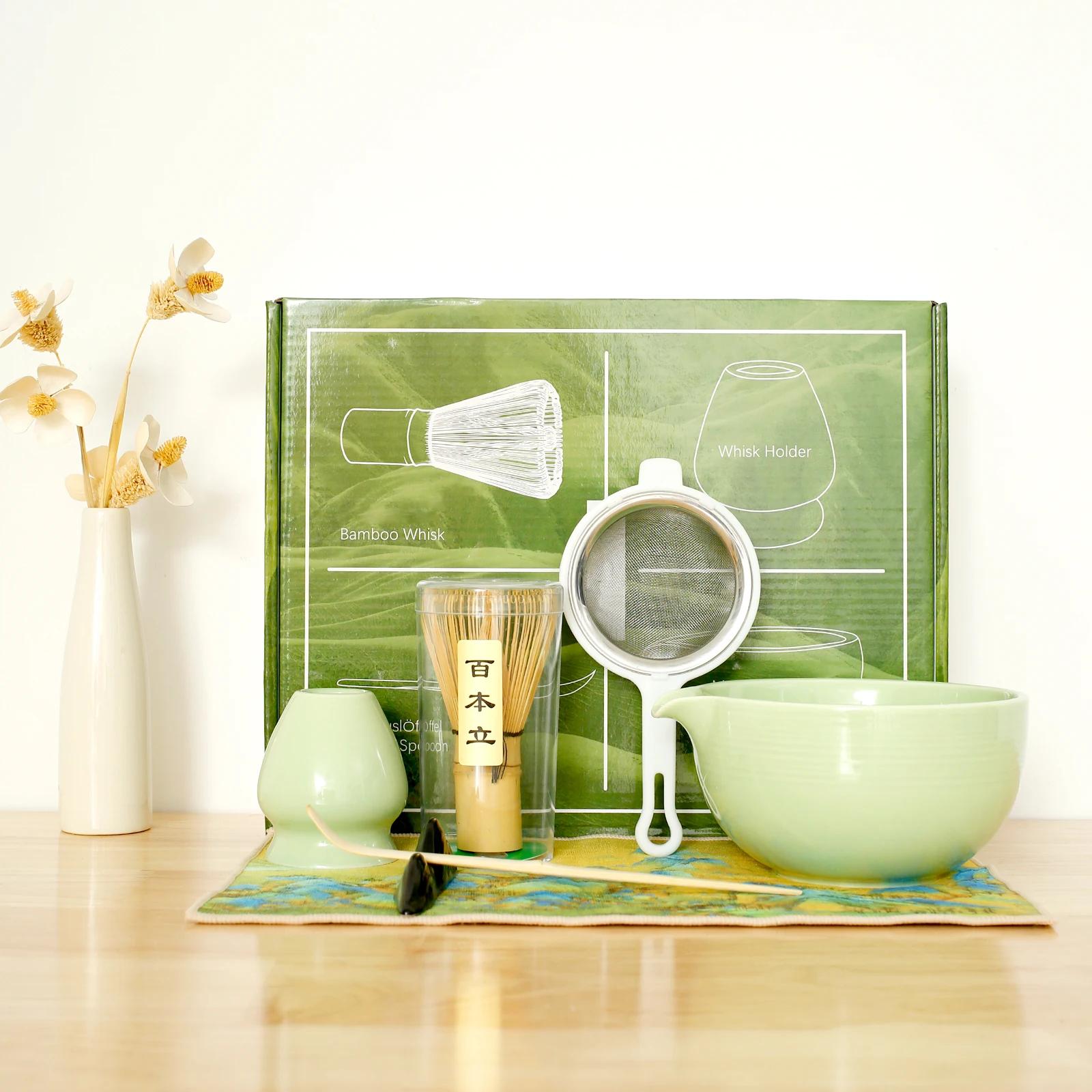 

Набор для матча из 7 предметов Профессиональный набор венчиков для матча Полный набор для матча Японский чайный набор Элегантный стартовый набор для матча Базовый матча зелёный