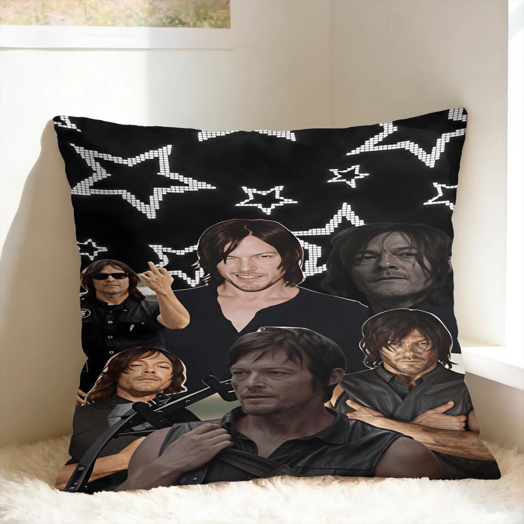 D-Daryl D-Dixon Jesus Pillowcases Vintage Pillow Case For Living Room Sofa Graphic Pillow Cover