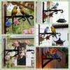 Rust-Proof Hanging Bracket Colorful Metal Decorative Rack Beautiful Wall Hook  Corridor