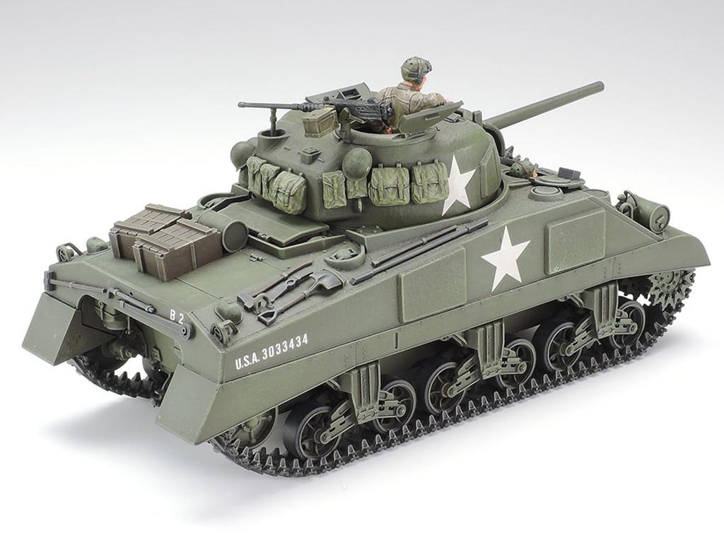 Tamiya 1/35 Military Miniature Series No. 190 U.S. Army M4 Sherman Tank Early Model Plastic Model 35190