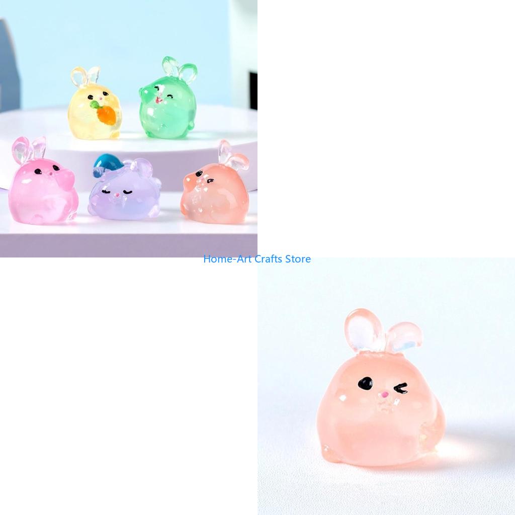 Y3NA Светящиеся Фигурки Животных Кролики Идеальный Подарок для Любителей Рукоделия China Mainland