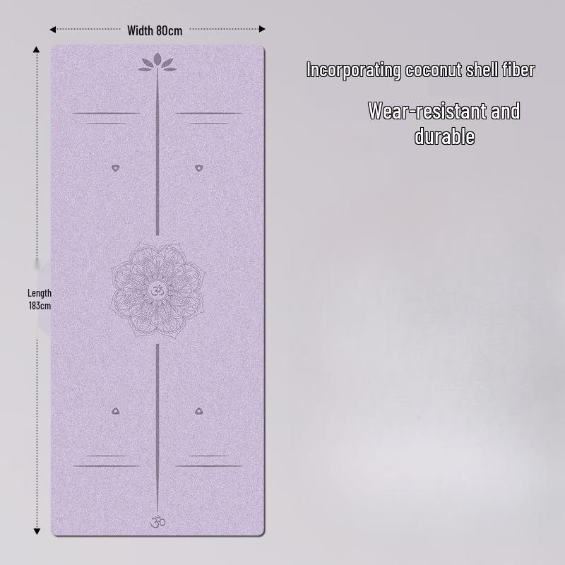 OEING Anti-slip Yoga Mat with Mandala Alignment