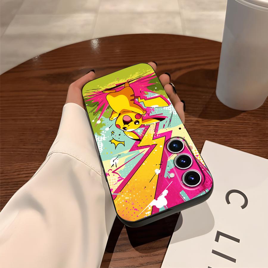 Mignon Pokemon Pikachu Housse Coque de Téléphone pour Samsung Galaxy A05 A15 A70 A04 A06 A13 A20 A50 A17 A16 A40 A12