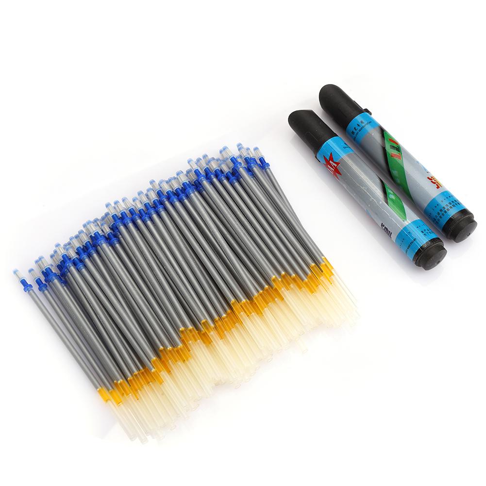 

2 шт. ручка, стираемая водой, 100 шт. стержни с меркурием, инструмент для разметки кожи для рукоделия, для очистки пэчворка