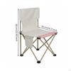 Tragbarer Campingstuhl Faltbarer Angelhocker mit Rückenlehne für Strand, Angler
