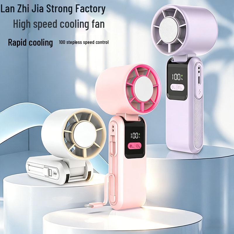 Handheld Ice Pack Mini Fan: Portable Outdoor Cooling Gadget