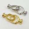 Yansheng S925 Sterling Silber Doppelklickverschluss für DIY Halskette, Armband oder Perlenkettenverbinder.