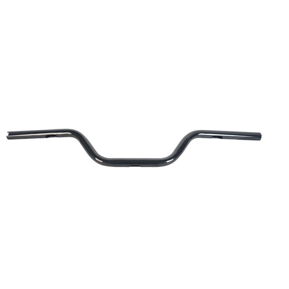 

5-Inch High Black Flat Handlebars for Harley Sportster, Dyna, Softail, Touring