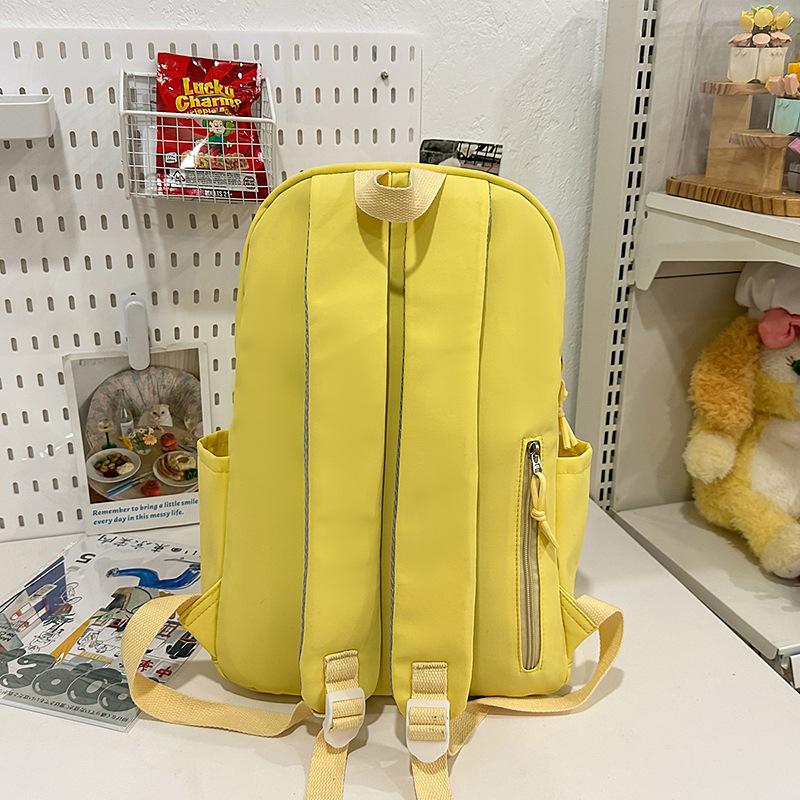 School bag high value Korean version of the college style junior high school student school bag casual lightweight backpack large