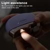 Yousheng Elektrischer Nagelknipser mit LED-Licht Tragbar Kinder Erwachsene Senioren Multifunktional Nagelfeile Schneider Polierer Automatischer Babynagel