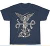 Catholic Angel Defend Us Archangel St Michael TShirt Summer Cotton Short Sleeve ONeck Unisexs T Shirt New S3XL