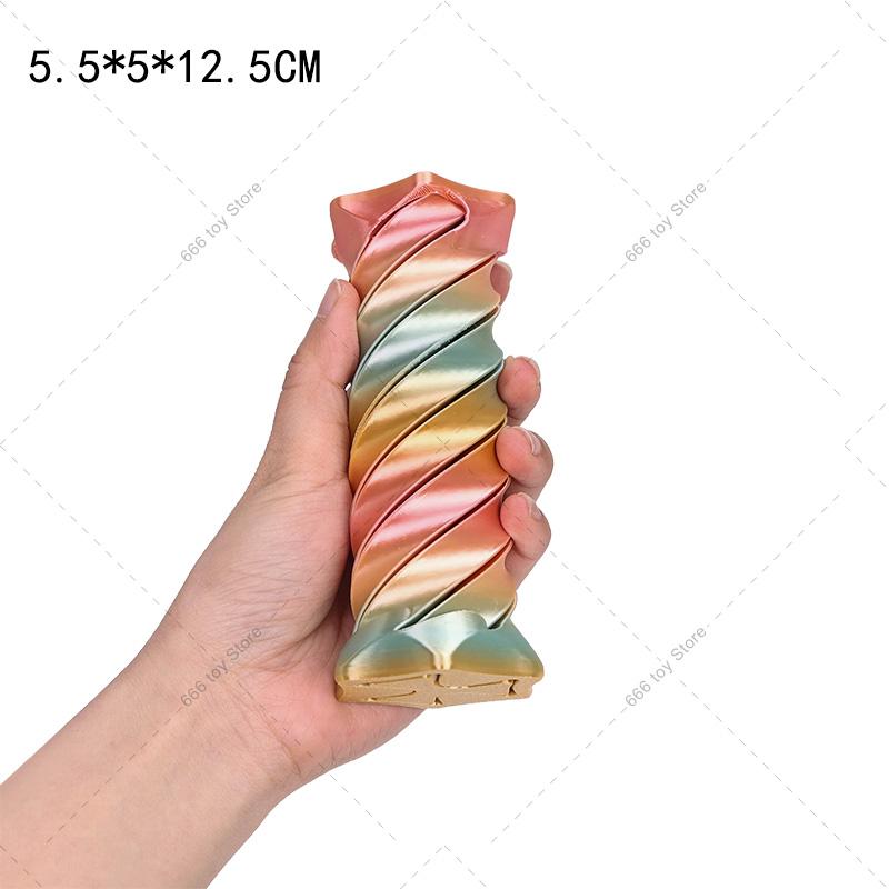 31 Stil 3D-gedruckter Spiral-Kegel Rakete Geist Herz Durchgang Fidget Spielzeug Unmögliche Pyramide Stressabbau Spielzeug Schreibtisch Dekoration