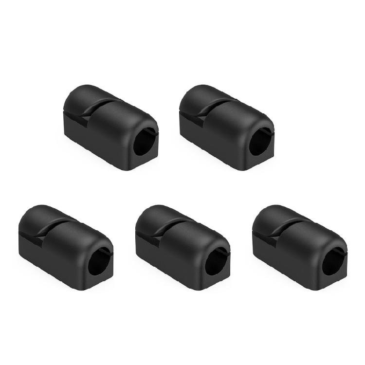 5Pcs Cable Clamp Data Line Fixer Holder Cylindrical Wire Management Clip Desktop Tool for Wall Desk Christmas Light