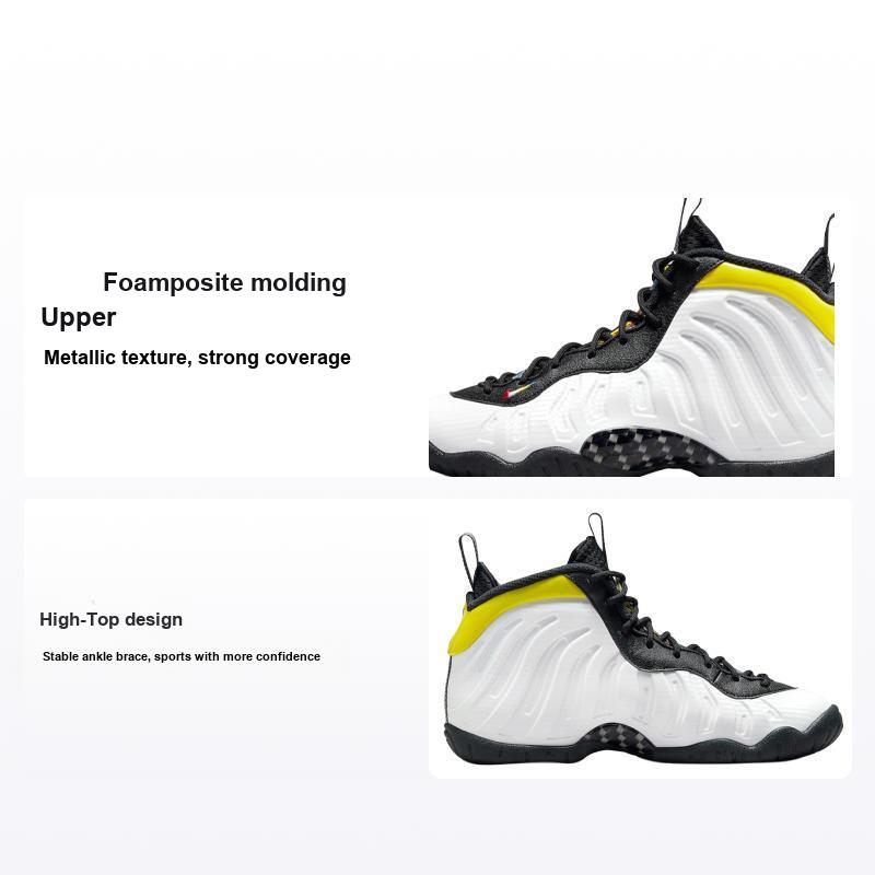 Nike Little Posite One GS Motorsport Kids Sneakers White Black Game-Royal DJ5797-100