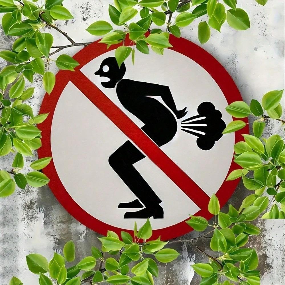1pc Retro No Running Metal Sign Vintage Round Wall Decor Heavy Duty Flat Tin Art Durable Gift