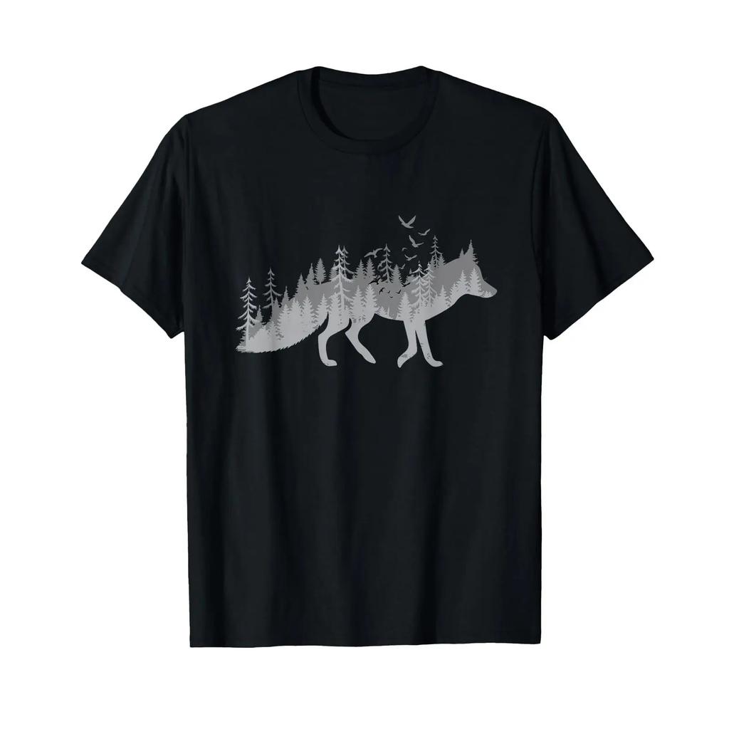 Nature Fox Forest Zookeeper Wildlife Animal Lover T Shirt Small Vintage Slightly Top For Everyday Wear Designer Clothes