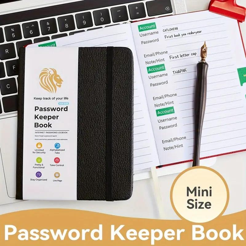 Password Keeper Book With Alphabetical Tabs Notebook Notepad Diary Notebooks Writing Pads Office School Supplies