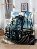 HD Mann LKW LKW D Druck Weiche Flanell Decke Perfekt für Picknick Bett Sofa Zuhause Schlafzimmer Geschenke