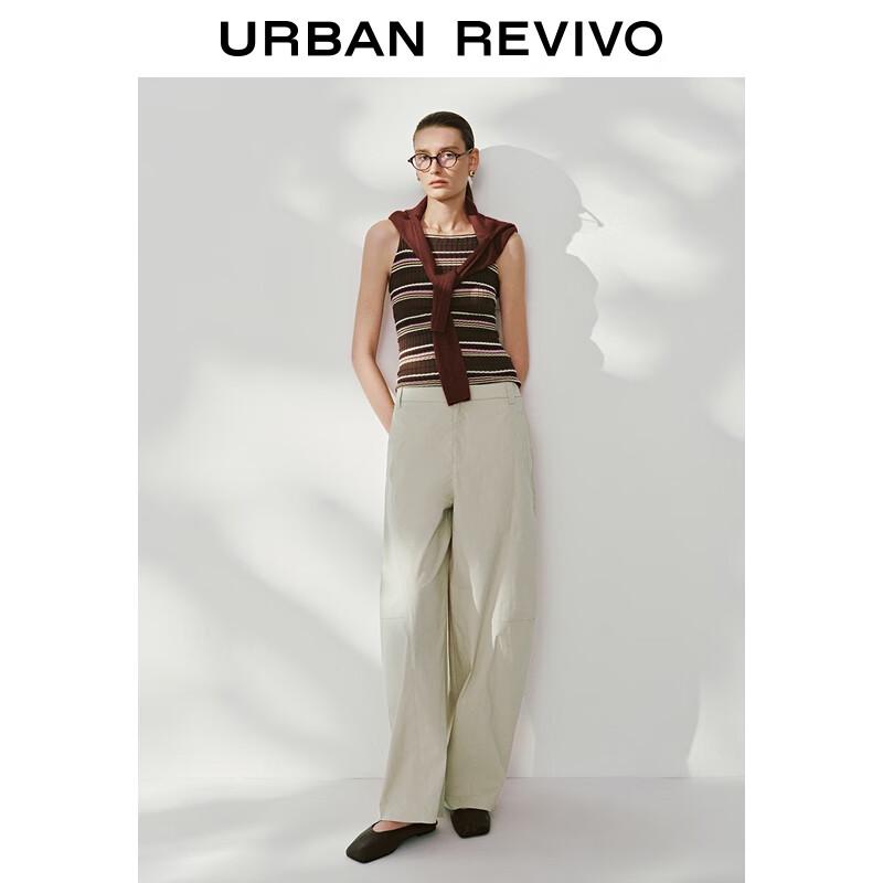 

Женский полосатый облегающий вязаный кроп-топ UR M