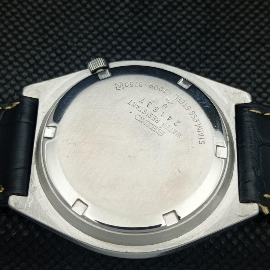 USED VINTAGE SEIKO 5 AUTOMATIC 7019A JAPAN MENS D/D GREEN WATCH 602-a313591-2 SKU602-a313591