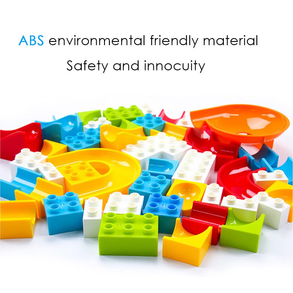 104 Stück Fun Lock Duplo Marble Race Run Maze Ball Track Baubausteine ​​Lernspielzeug