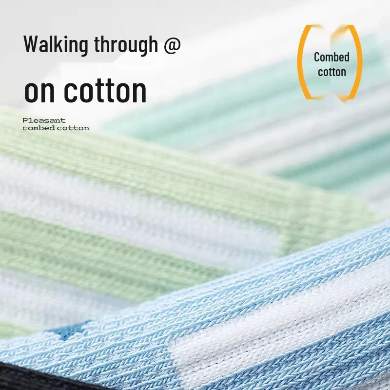 2026 Anti-Odor Pure Cotton Socks for Teen Boys – Lightweight Spring/Summer Sports Wear