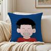 PPop ManS Cushion Cover Linen Pillowcase Soft  for Sofa Bed Home Room Decor