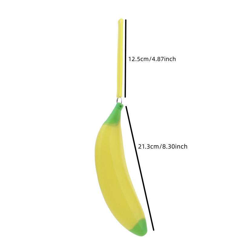 

Мужские, женские, девчачьи, силиконовые, портативные, банановые, для монет, пенал, кошелек, сумка, милый, кавайный, кошелек, сумка, брелок One Size жёлтый