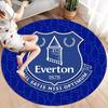 Tappeto Rotondo Everton F.C., Tappeto per Soggiorno Camera da Letto Divano Stanza dei Giochi Decorazione, Tappetino Antiscivolo