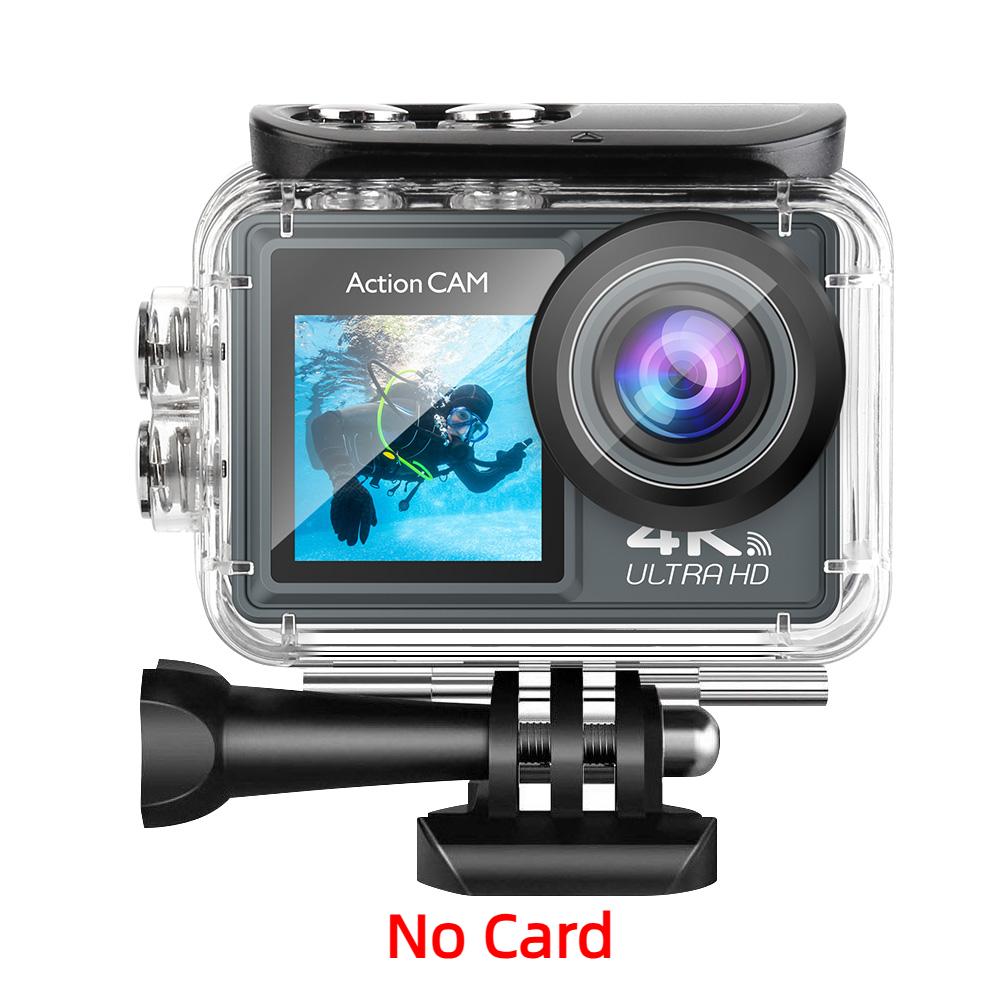 Høydefinisjon 5K Knapp Dobbel Skjerm Sports DV WIFI Fjernkontroll Utendørs Vanntett Kamera Dykkerkamera