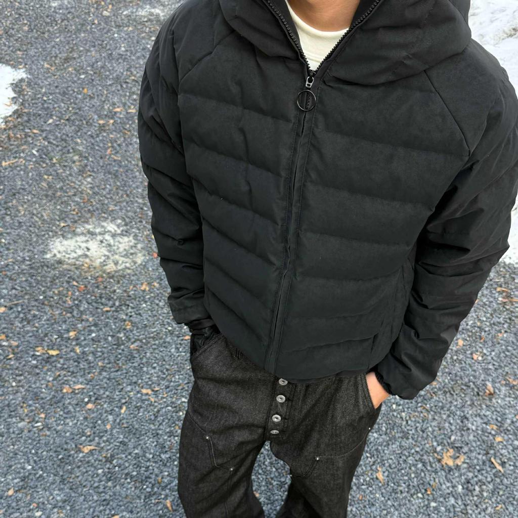 EME Yishengyiyi Lightweight 90% White Duck Down Hooded Jacket for Autumn/Winter Warmth