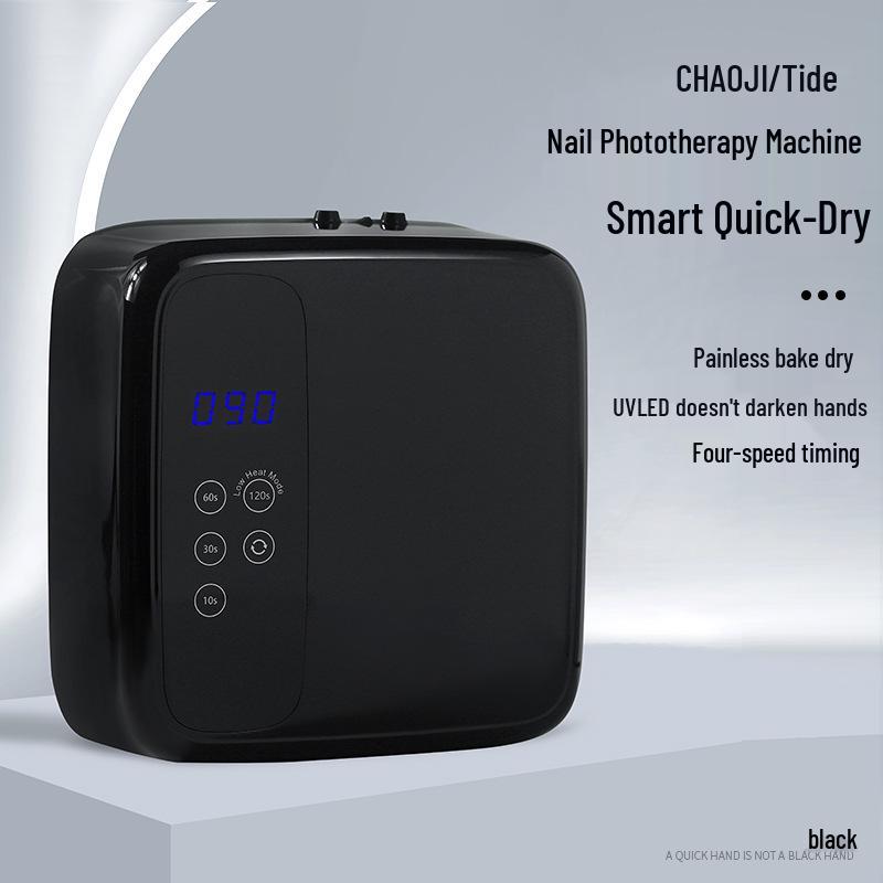 

High-Power Wireless LED Phototherapy Nail Lamp with Large Screen - Protects Hands from Darkening