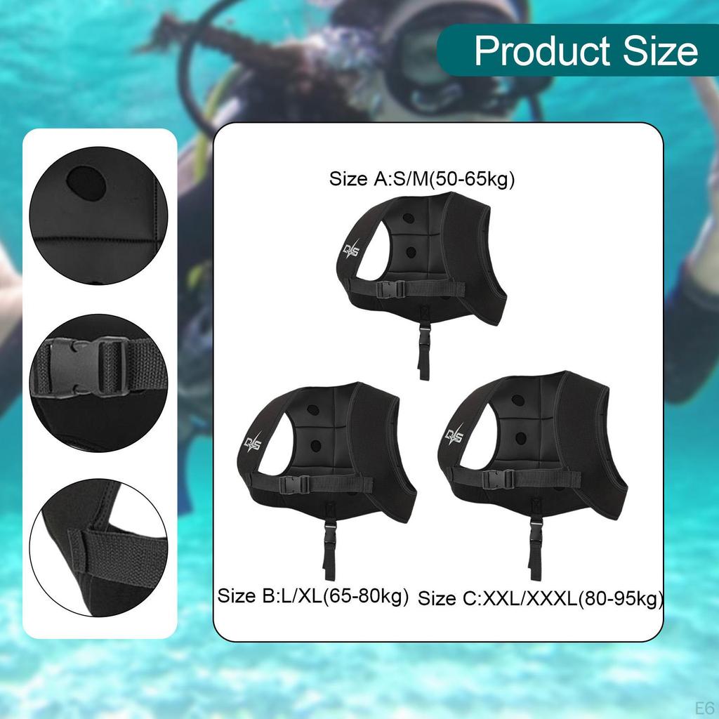 Adjustable Diving Weight Vest for Underwater Sports And Sailing