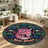 Animales salvajes (324) Alfombra de Terciopelo Redonda con Cristales Personalizada con Nombre y Texto Felpudo Personalizado Decoración del Hogar Alfombra de Cristal Antideslizante