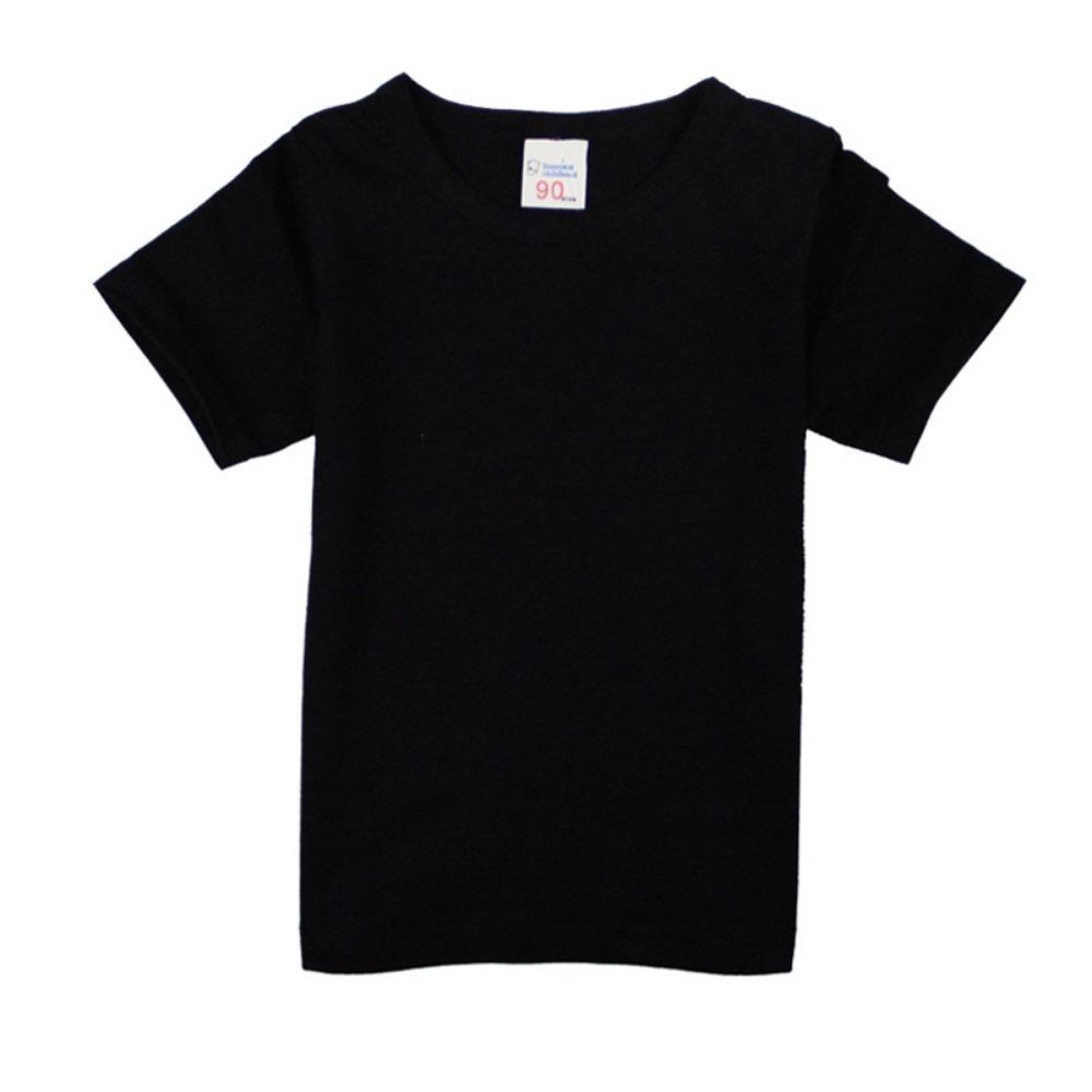 1-14Years Summer Children's Short Sleeve T-shirt Cotton Baby Clothes Boys Girls Blank Infant T-shirt Kids Shirt Solid Tees Tops