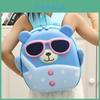 Kids Cartoon Sunglasses Bear Backpack With Oxford Fabric For School Use