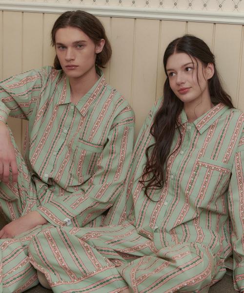 

[ПРЕДМЕТ ДЛЯ ВНЕЧАСОВОГО ВРЕМЕНИ] Пижама с длинным рукавом Птица Лунария (2-Pack) [Отправлено из Кореи] 100% Оригинал M M