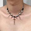 Y2K Sweet Cool Tassel Necklace Butterfly Rivet Female Personalized Design Necklace High Grade Light Luxury Versatile Neckland